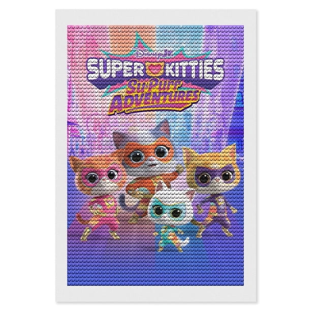 Superkitties Kits de Pintura de Diamantes para Adultos 5D DIY Diamond Art Kits Full Drill Diamond Dots para Regalo Decoración de Pared y Relajación Artes de Gemas 20*30cm