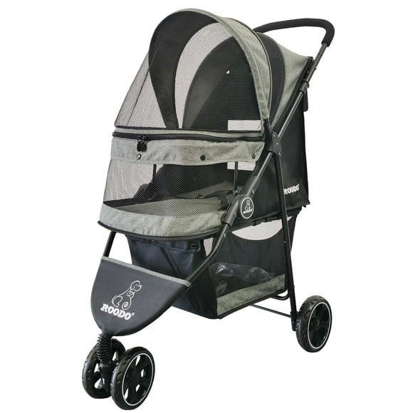 Coche para Mascotas ROODO Plegable Ligero de 3 Ruedas 14 kg