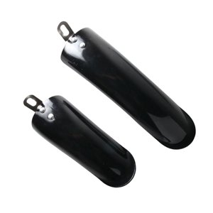 Ioensy - 2 Uds Guardabarros De Bicicleta Plegable Guardabarros Delantero Trasero Piezas De Ciclismo Negro 12 Pulgadas