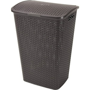 Reyplast - Cesto Canasto Para Ropa Bali 55 Litros Con Tapa Café