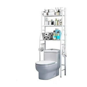 Genérico - Estante Organizador De Baño Repisa De Tres Niveles Color Blanco