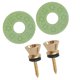 thumbnail image 2 of Guitar Strap Lock Pin Peg + Guitar Strap Antideslizante Hebilla Lavadora gold + green, 2 of 5