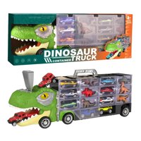 Fliperex - Camion Transportador Porta Autitos Y Dinosaurios Juguete