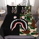 thumbnail image 1 of Bape Shark Camo Bape Shark Camo 3-Piece Bedding Set Warm And Comfortable Soft Duvet Cover Bed Set for Boys Girls Kids Adult Bedroom All Season, 1 of 5