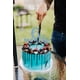 thumbnail image 2 of Adorno para tartas MYAMPED, 6 meses, purpurina dorada, azul cielo, 2 of 7