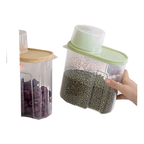 Contenedor Tapa Medidora Dosificador Almacenamiento Cereales multicolor
