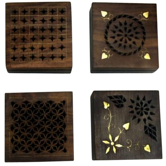 Caja de madera INDIA OVERSEAS TRADING CORP 10 x 10 cm