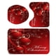 thumbnail image 2 of 3 X Juego De Alfombras De Baño Navideñas Alfombrilla De Baño Antideslizante Cubierta De Tapa De Inodoro Bola, 2 of 5