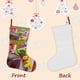 thumbnail image 3 of Gang Beasts Tema: Calcetines de Navidad, fino lino blanco para colgar en escaleras y chimenea, decoración navideña para el hogar, regalo de Navidad.54cm×38cm, 3 of 5