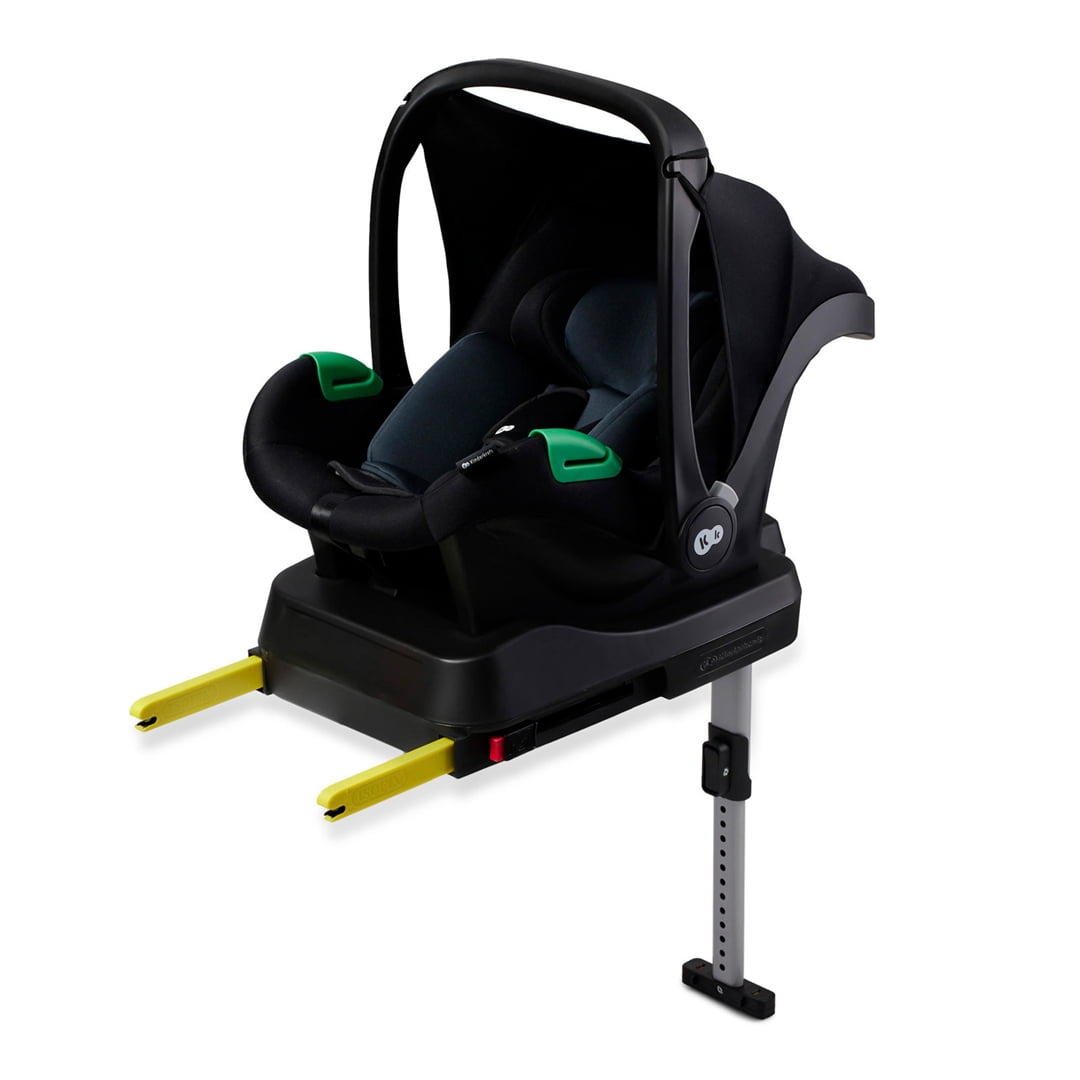 Kinderkraft - Silla De Auto Nido Mink Pro Negro + Base Isofix