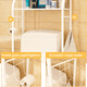 thumbnail image 4 of Mueble Organizador Estante Para Baño Inodoro Wc 3 Niveles Gm Negro, 4 of 6