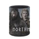 thumbnail image 3 of El Hombre del Norte-theme Cylinder Pen Holder Pencil Organizer with Flannel Lining PVC Leather Material Cardboard Base for study work 10*8CM, 3 of 6