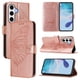 thumbnail image 1 of Funda Cartera Mariposa Para Samsung Galaxy S24 Fe Con Soporte Y Ranuras Para Tarjetas Oro Rosa, 1 of 5