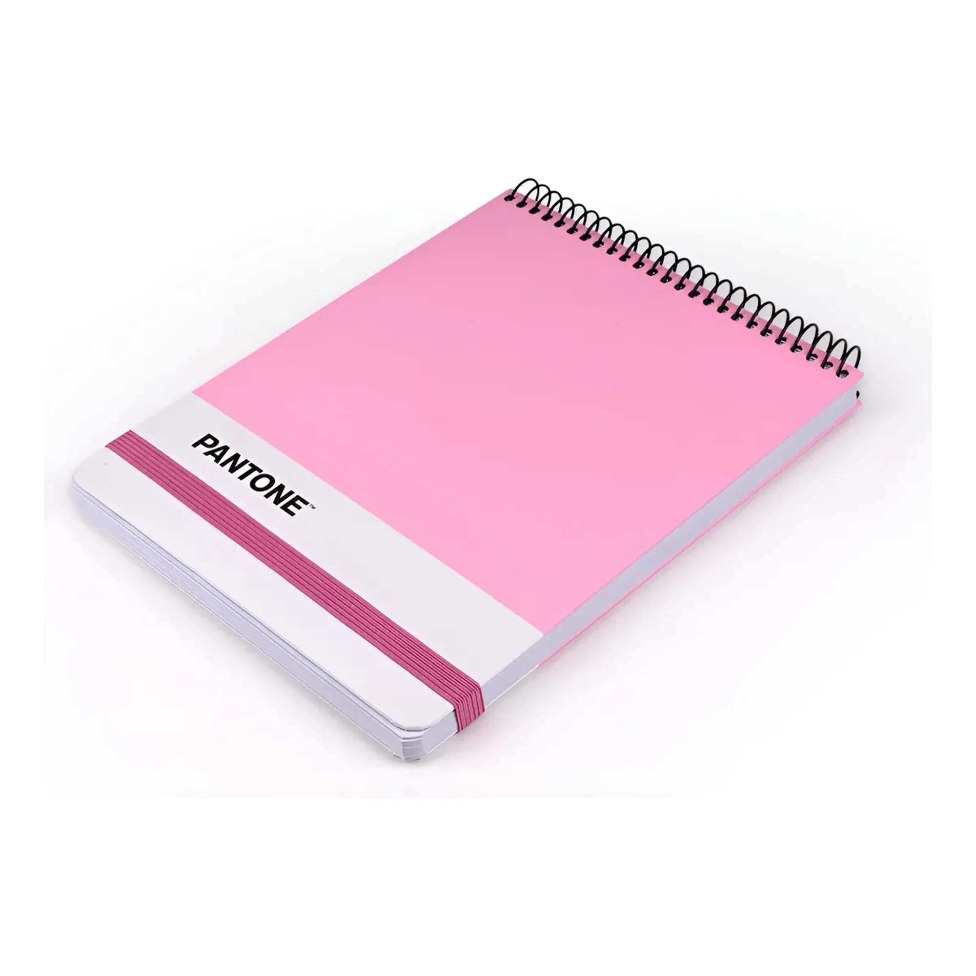 Croquera Pantone Medio Oficio Cierre Con Elástico 100 Hojas Rosa