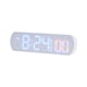 thumbnail image 3 of Reloj De Mesa Pantalla LED Reloj De Pared Digital Para Decoración De Sala De Estudio Junto A La Cama Blanco Y Azul, 3 of 5