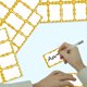 thumbnail image 2 of Etiquetas autoadhesivas con borde dorado, 200 unidades, 7,7 x 5,2 cm, 2 of 7