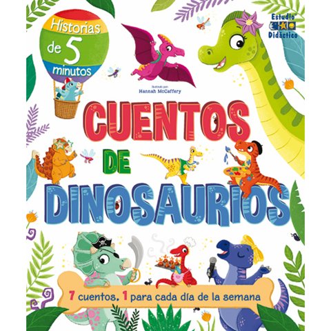 Edimat Libros - Libro Cuentos De Dinosaurios -Un Cuento Para Cada Dia-
