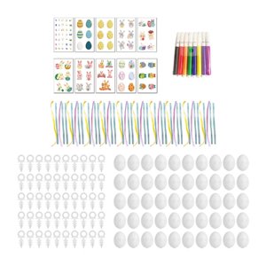 Bothyi - Blanco En Blanco Huevos De Pascua Fiesta Favores Regalo Decoración Diy Colgante Creativo