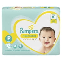 Pampers - Pañales Premium Care Pequeño P X36 Uds