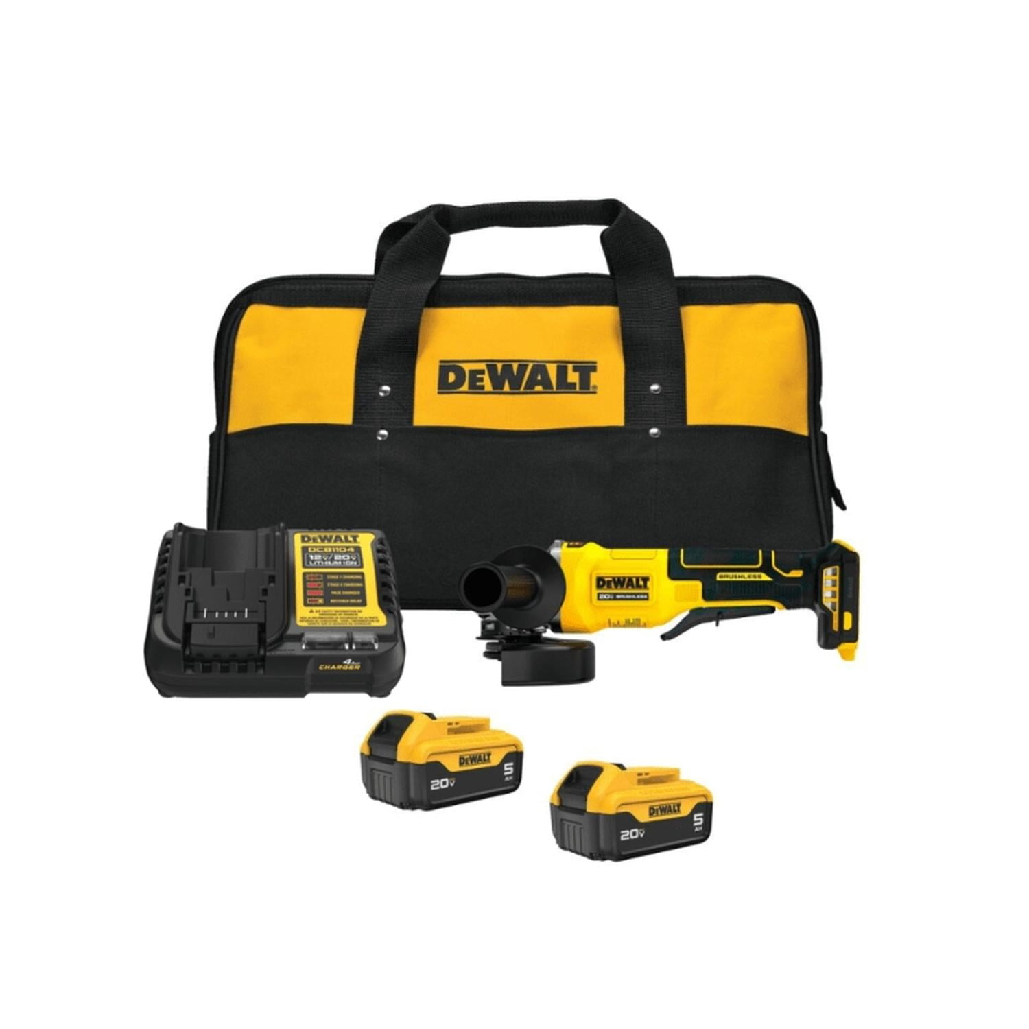 Esmeril Angular Inalambrico 4 1/2" 20v Dcg408p2-b2 Dewalt Amarillo 43x27x14