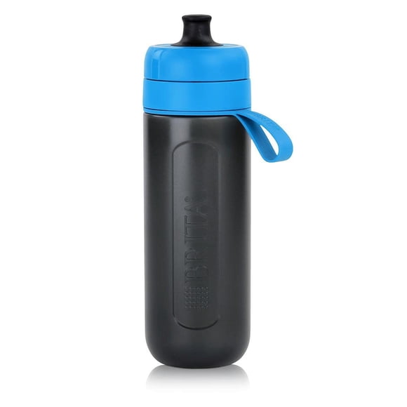 Botella BRITA S1200 con filtro de agua 600 ml, BPA libre, color azul