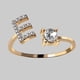 thumbnail image 1 of 26-Letter Gold Rings with Zircon and Rhinestone Adjustable Sturdiness - Perfect Gift for Women, 1 of 5