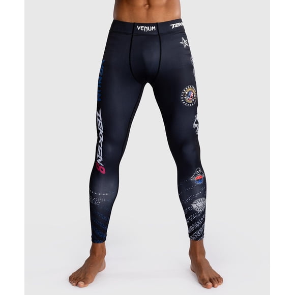 Calzas Venum Tekken 8 Paul Phoenix Negro Azul M