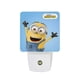 thumbnail image 1 of Los Minions Luz nocturna LED con sensor de anochecer a amanecer para dormitorio, baño, pasillo, escaleras - Lámpara LED nocturna de enchufe, 0.5W - 1 pieza, 1 of 6