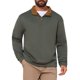 thumbnail image 1 of INSPIRE CHIC Suéter de Hombre con Cuello Simulado de Media Cremallera, Polo Casual M Verde Oliva, 1 of 5