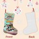 thumbnail image 3 of Jellystone Tema: Calcetines de Navidad, fino lino blanco para colgar en escaleras y chimenea, decoración navideña para el hogar, regalo de Navidad.54cm×38cm, 3 of 5