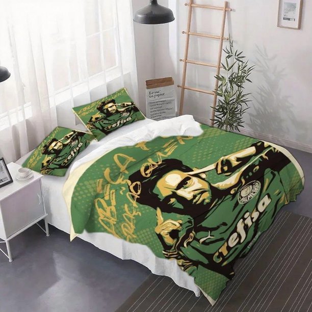 3pcs Palmeiras Team Player Poster Duvet Cover Set - Bed Sheet Set with Printed Patterns Includes Sheets And Pillowcases - Suitable for Bedrooms