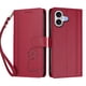thumbnail image 3 of Funda Cartera Trébol para iPhone 17 con Ranuras Tarjetas y Carga Inalámbrica Rojo, 3 of 6