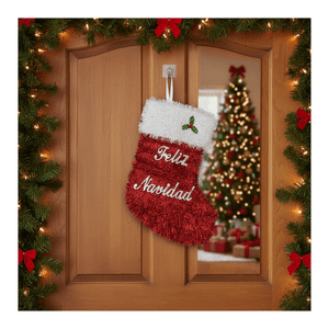 Genérico - Pack 3 Colgante Botas Adorno Para Puerta De Navidad 2025
