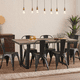 thumbnail image 2 of Comedor Industrial 140x90 Madera Oscura Walnut + 6 Sillas Tolix Negras, 2 of 8