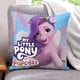 thumbnail image 1 of My Little Pony Fundas de almohada de terciopelo con tema, regalos de funda de almohada, decoración para el hogar, cojín de lanzar, regalo de cumpleaños para fans y parejas. 45cm x 45cm., 1 of 6