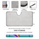 thumbnail image 3 of FIFA Parasol para Parabrisas Delantero Protector Plegable, Visera Solar para Auto Bloquea Rayos UV Mantiene tu Vehículo Fresco 140cm*76cm, 3 of 6