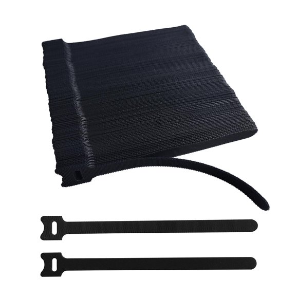 Brida de cable VORTALIS 20 cm negra - paquete de 200 reutilizables