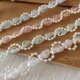 thumbnail image 2 of suxuMhao Ribete de Costura, Ribete de Encaje Azul Claro con Perlas, Adornos de Tela de 10.94yd Ribete de Cinta Ribete RIC Rac Ribete Trenzado Ribete de Encaje con Cuentas para Manualidades DIY,, 2 of 4