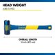 thumbnail image 3 of Estwing 4 Pound Hard Face Sledge Hammer, 5055 HRC, 16 Inch, 3 of 3