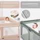 thumbnail image 4 of Playpen Omzer Baby con alfombrilla de seguridad para interiores, 127 x 127 cm, color beige, 4 of 7