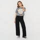 thumbnail image 4 of Polera Mujer Fun Manga Corta Crop Gris Acid Wash Corona, 4 of 5