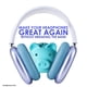 thumbnail image 5 of Almohadillas para auriculares AHG para AirPods Max, cuero de piel de oveja, azul cielo, 5 of 7