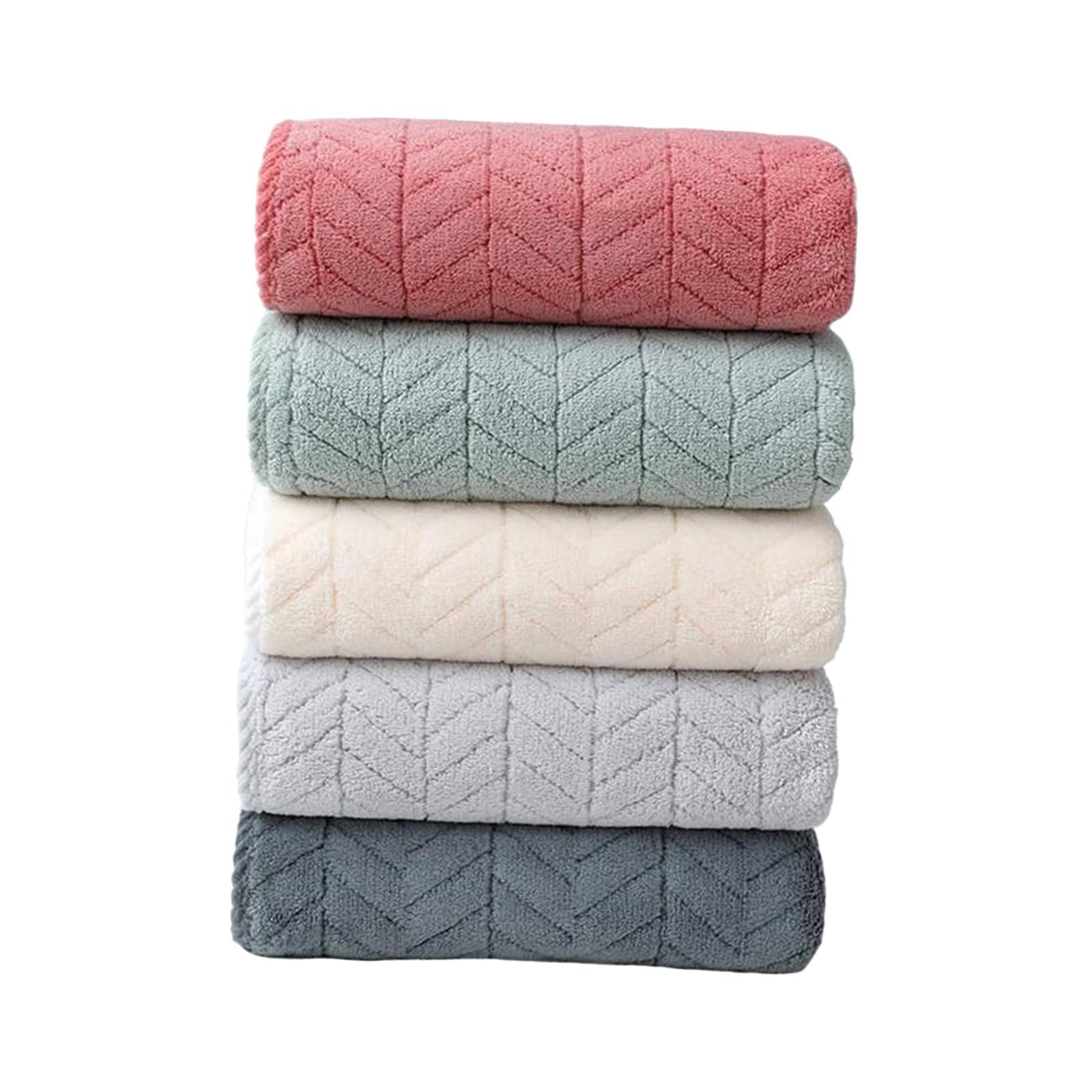 Bothyi - 5 Toallas De Baño De Terciopelo Coral, Toalla Absorbente Portátil Para Viajes, Yoga, Playa