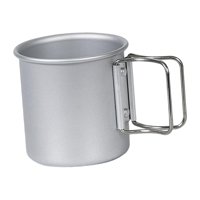 Magideal - Taza De Café Para Acampar Al Aire Libre, Taza De Café Portátil Con Mango Plegable, Jarra De Cerveza De Aleación De Aluminio Para Mochileros, Viajes De Argén