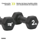 thumbnail image 3 of Set 2 Mancuernas Pesas Ejercicio Fitness Dumbbell 2kg Rava, 3 of 4