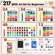 thumbnail image 2 of Kit de Arte KIDDYCOLOR 217 Piezas para Niños con Caballete, 2 of 7