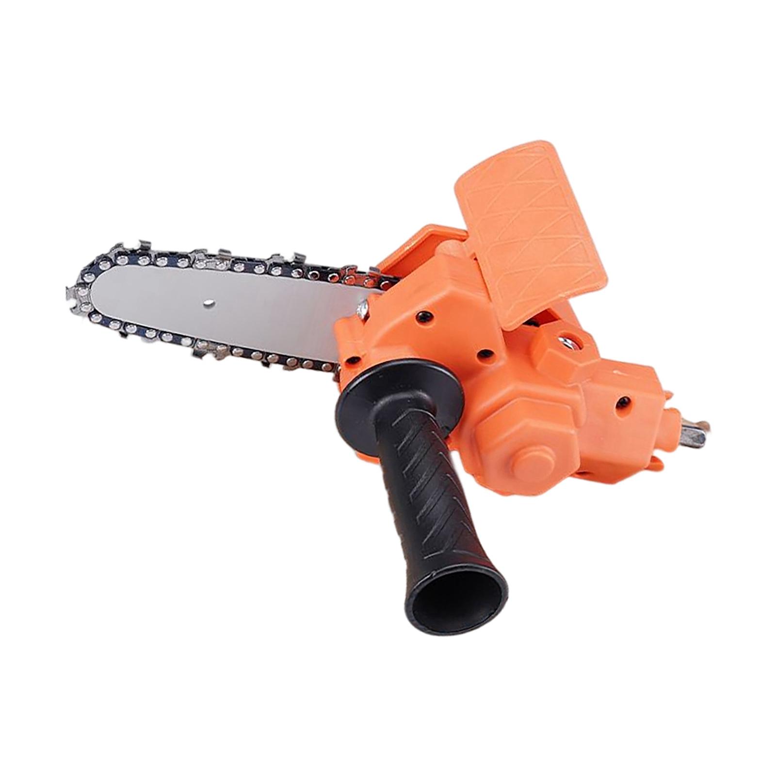 Ioensy - Cadena De Máquina Eléctrica Portátil Con Una Sola Mano Para Registro, Recorte, Naranja