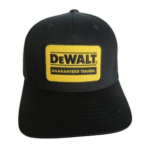 Gorro Dewalt Oakdale Patch Trucker Para Hombre, Negro/Amarillo