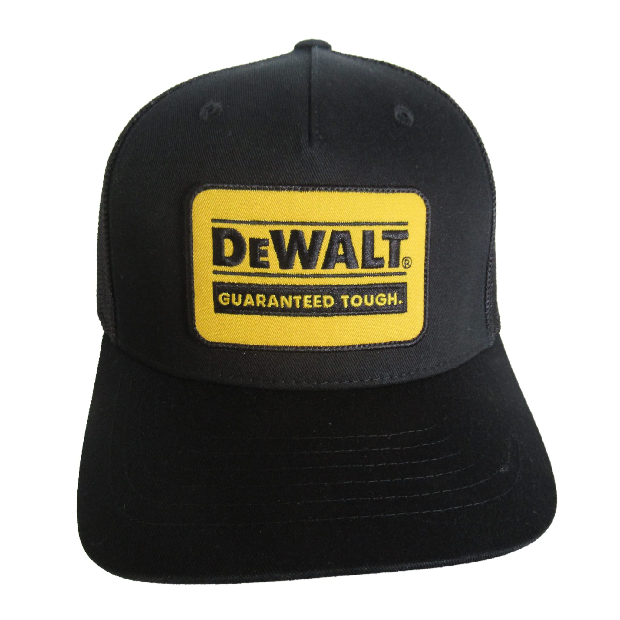 Gorro Dewalt Oakdale Patch Trucker Para Hombre, Negro/Amarillo
