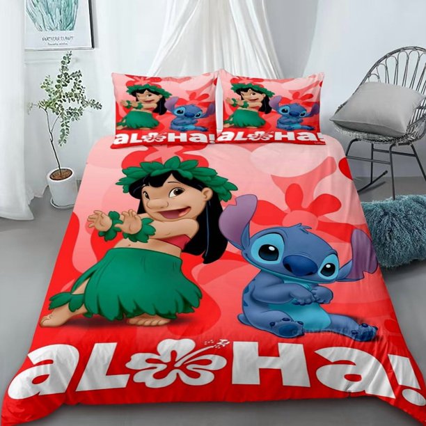 Duvet Cover Stitch Animation Bedding Set Queen King Size Quilt Comfort Cover for Children Gift Home DecorBed Sheets